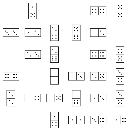 Domino Puzzle Grid