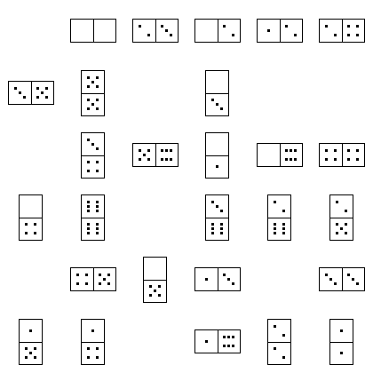 Domino Puzzle Grid