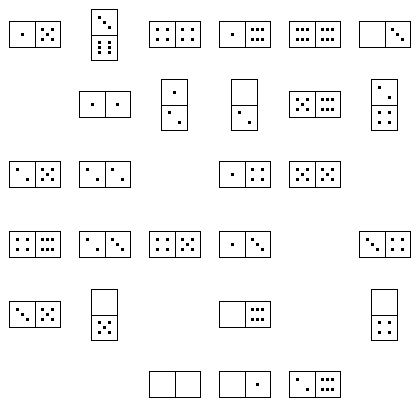 Domino Puzzle Grid