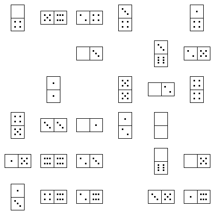 Domino Puzzle Grid