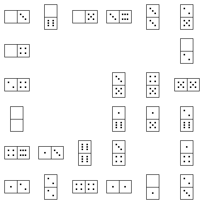 Domino Puzzle Grid