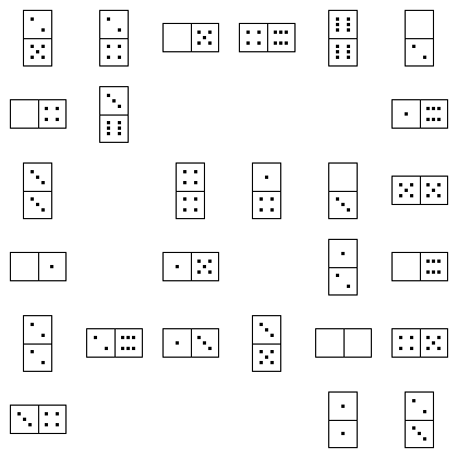 Domino Puzzle Grid