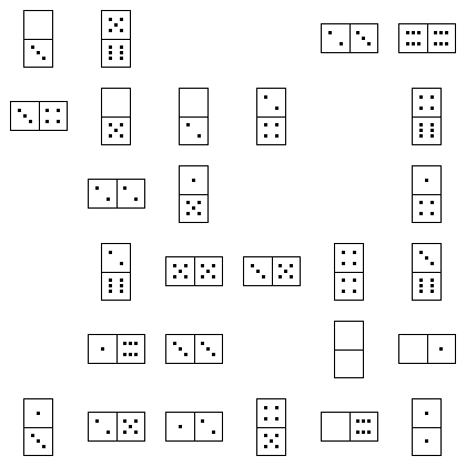 Domino Puzzle Grid