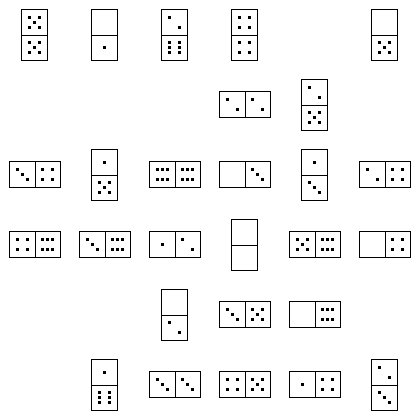 Domino Puzzle Grid