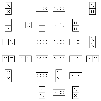 Domino Puzzle Grid