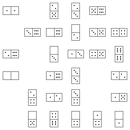 Domino Puzzle Grid