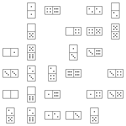 Domino Puzzle Grid
