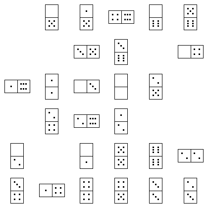Domino Puzzle Grid
