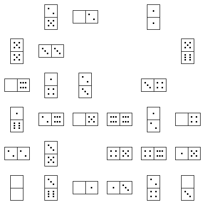 Domino Puzzle Grid