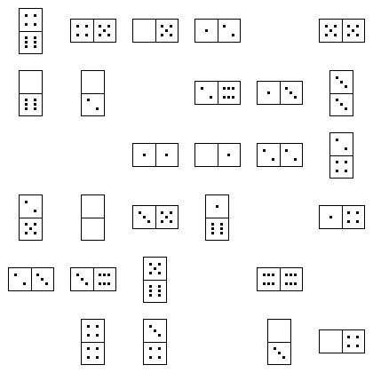 Domino Puzzle Grid