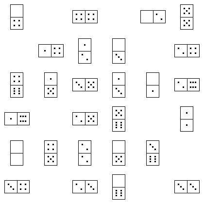 Domino Puzzle Grid