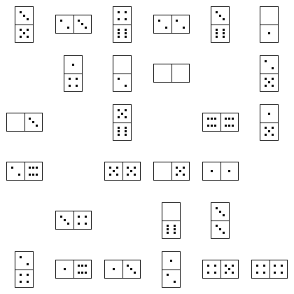 Domino Puzzle Grid