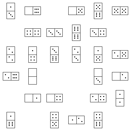 Domino Puzzle Grid