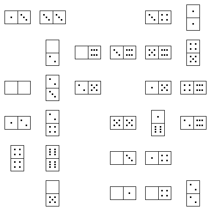 Domino Puzzle Grid