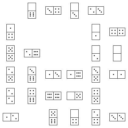 Domino Puzzle Grid