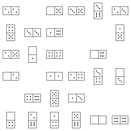 Domino Puzzle Grid