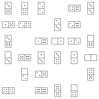 Domino Puzzle Grid