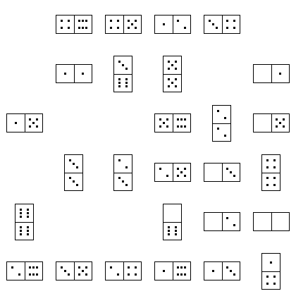 Domino Puzzle Grid