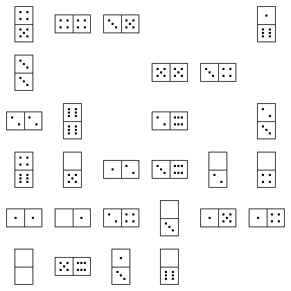 Domino Puzzle Grid