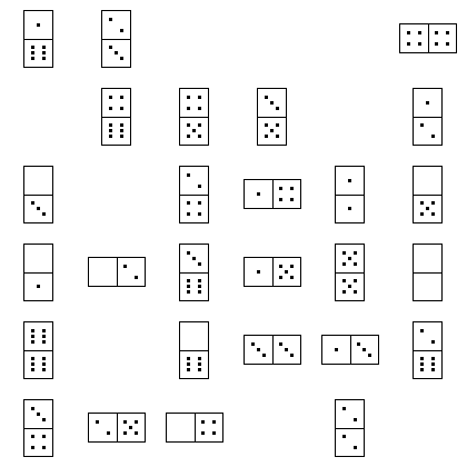 Domino Puzzle Grid