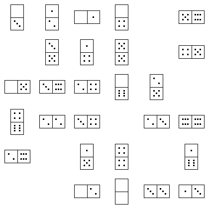 Domino Puzzle Grid