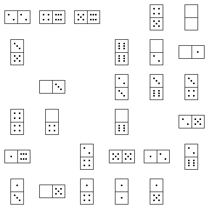 Domino Puzzle Grid