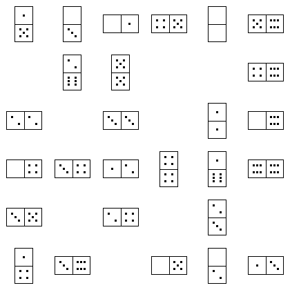 Domino Puzzle Grid
