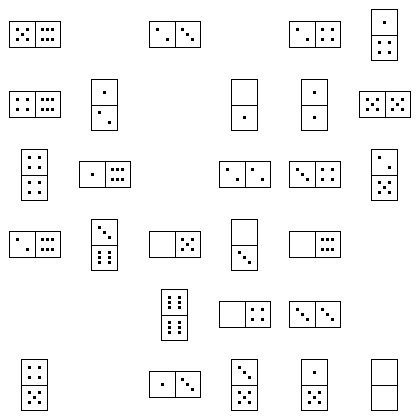 Domino Puzzle Grid