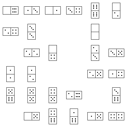 Domino Puzzle Grid