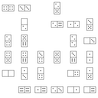 Domino Puzzle Grid
