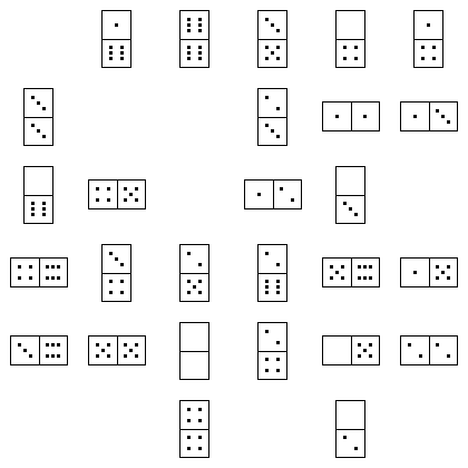 Domino Puzzle Grid