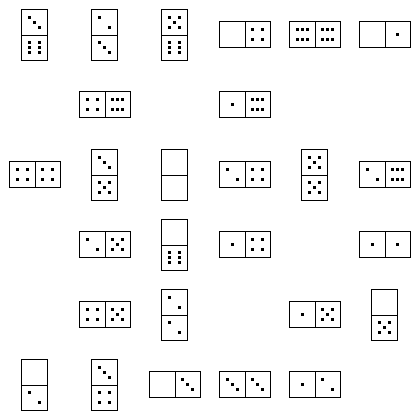 Domino Puzzle Grid