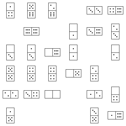 Domino Puzzle Grid