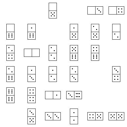 Domino Puzzle Grid