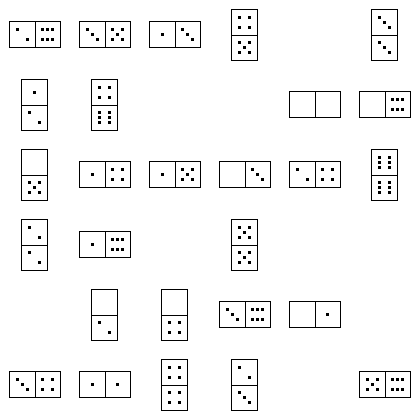 Domino Puzzle Grid