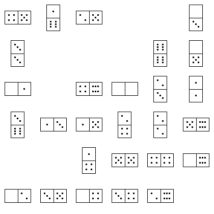 Domino Puzzle Grid