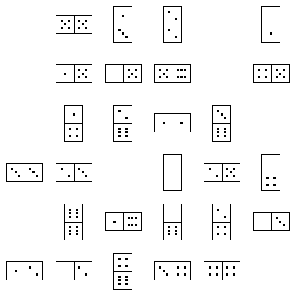 Domino Puzzle Grid