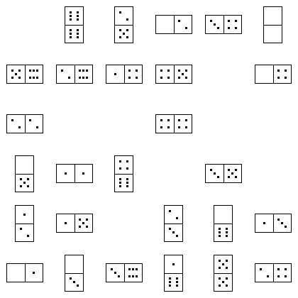 Domino Puzzle Grid