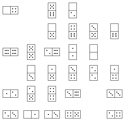 Domino Puzzle Grid