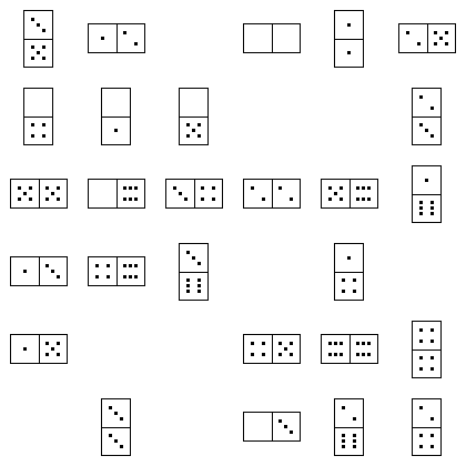 Domino Puzzle Grid