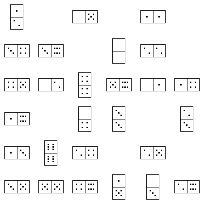 Domino Puzzle Grid