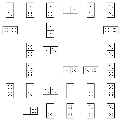 Domino Puzzle Grid