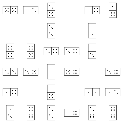 Domino Puzzle Grid