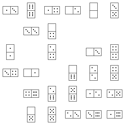 Domino Puzzle Grid