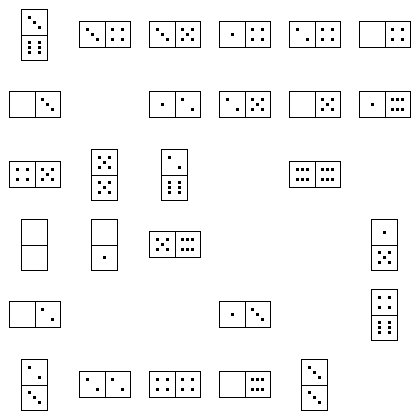 Domino Puzzle Grid