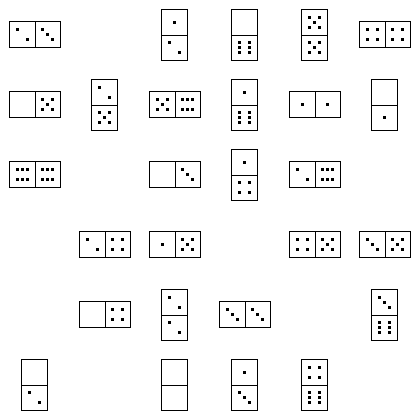 Domino Puzzle Grid