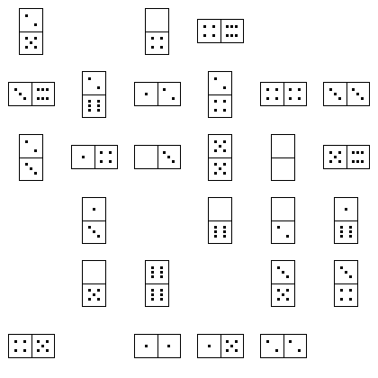 Domino Puzzle Grid