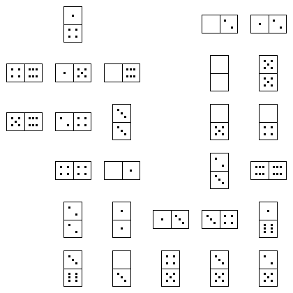 Domino Puzzle Grid