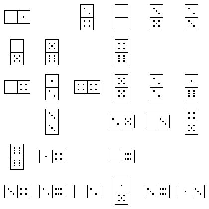 Domino Puzzle Grid