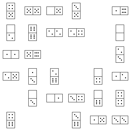 Domino Puzzle Grid